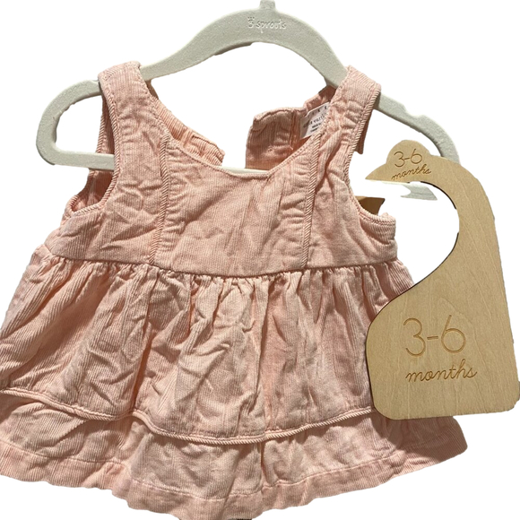 Rise little earthling pink cord dress 3-6 months. - Picture 2 of 6